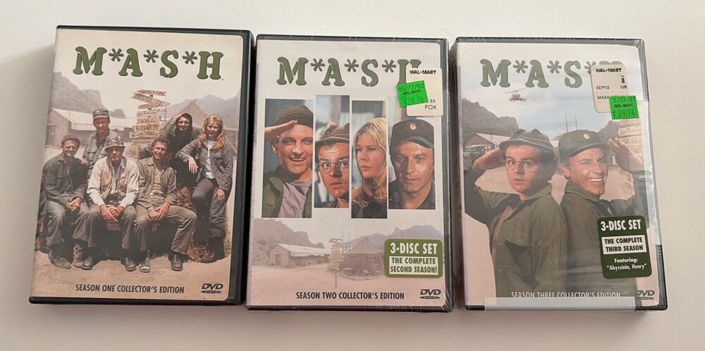 Mash Seasons 1,2,3 Collectors Edition 2,3 Still Sealed 1 Open